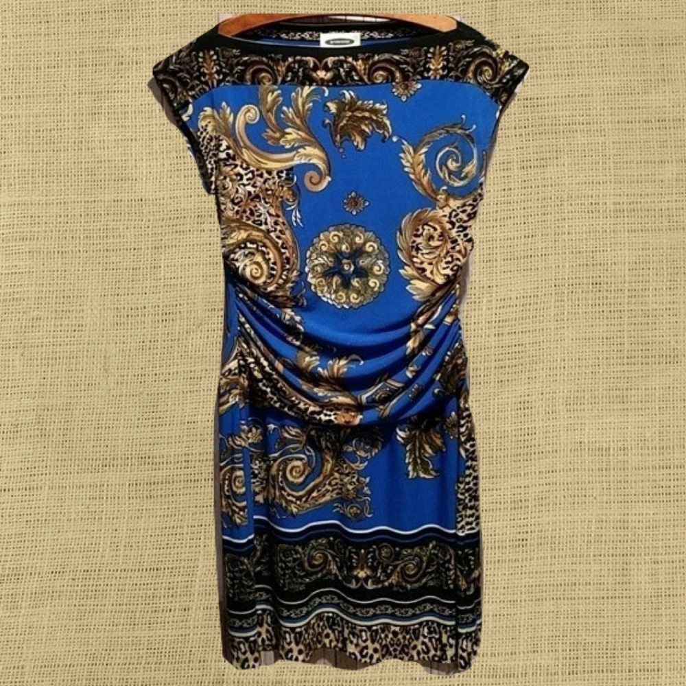 🎀 Intermission Blue Print Dress Size 6